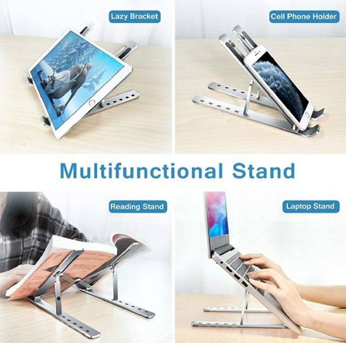 ABNIVA LIVING ABNIVA LIVING Adjustable Laptop Stand ABN-LS01 Aluminium Laptop Stand with Adjustable Height Compatible with Universal Laptops — photo 3