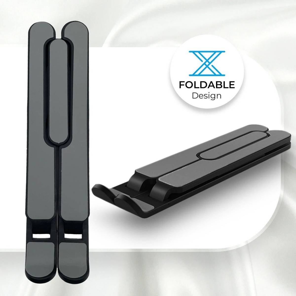 ZEBRONICS Zeb-NS1000 Zeb - NS1000 Plastic Laptop Stand with Adjustable Height with Rubber Pads and 6 Adjustable Levels- Compatible with 40 - 44cm Laptops — photo 3