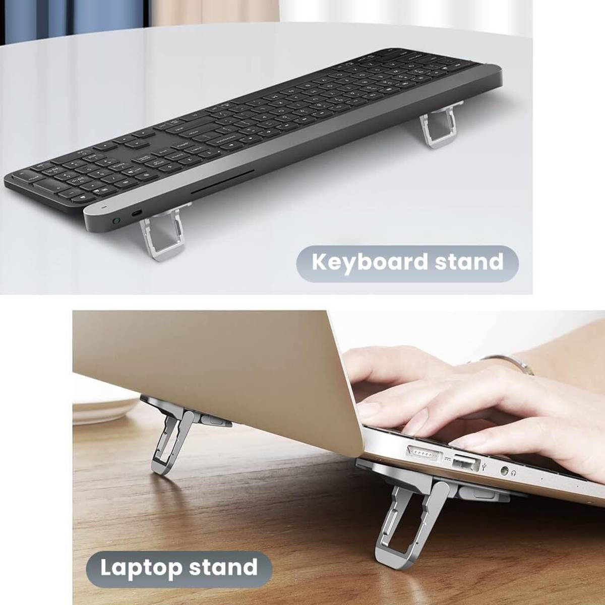 Aluminium Cooling Pad Mini Clip Compatible with MacBook Apple Laptop Aluminium Cooling Pad Mini Clip Compatible with MacBook Apple Laptop Aluminium Rotatable Laptop Stand with Adjustable Height Compatible with Universal Laptops — photo 5