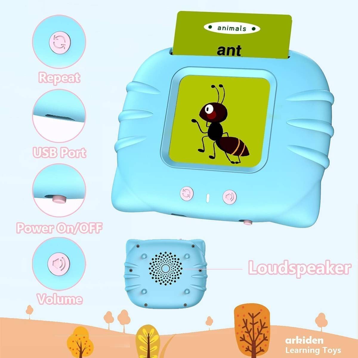 Kids English Learning Talking Flash Card Reader | 112 Cards Toy — photo 4