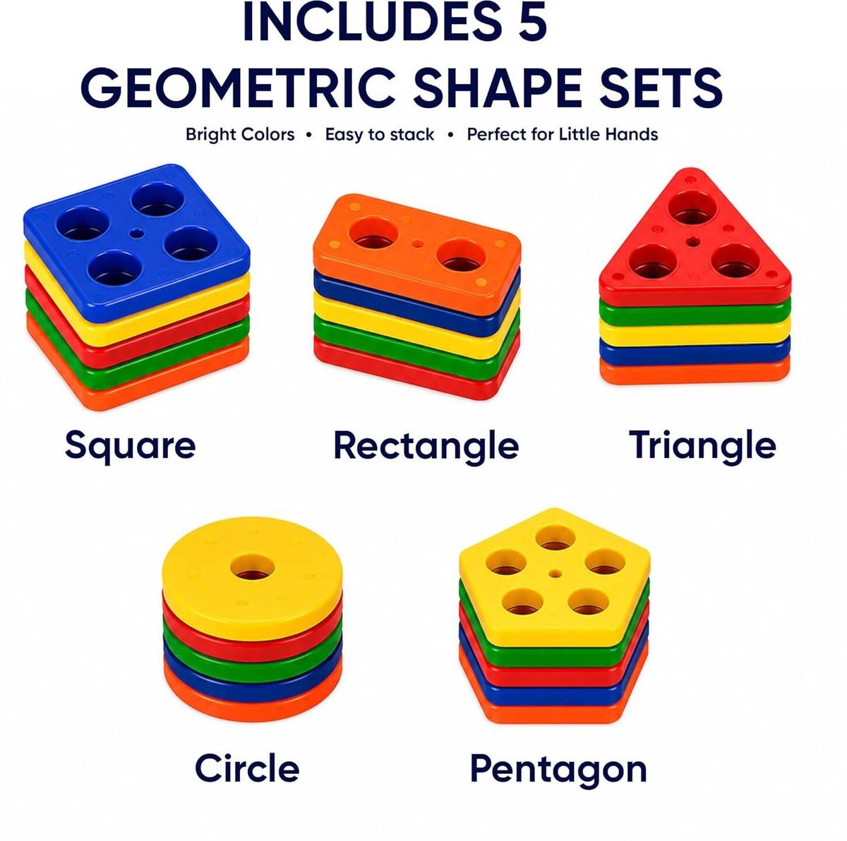 Sotnof Geometric color & Shape Sorting Train Toy for Kids Educational Learning set — photo 3