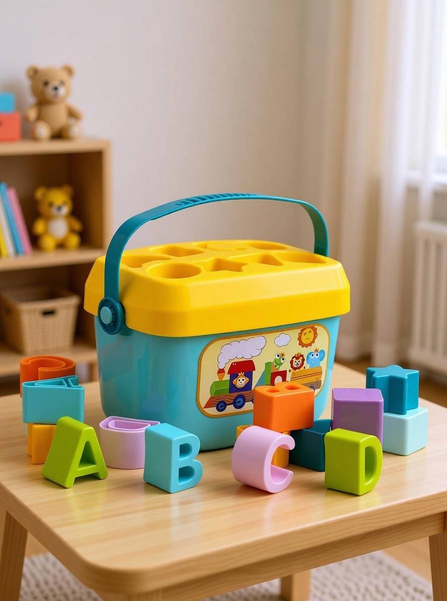 Mira Farmcraft Baby's First Shape Sorting Blocks Learning Activity Toys with 16 Building Blocks — photo 3