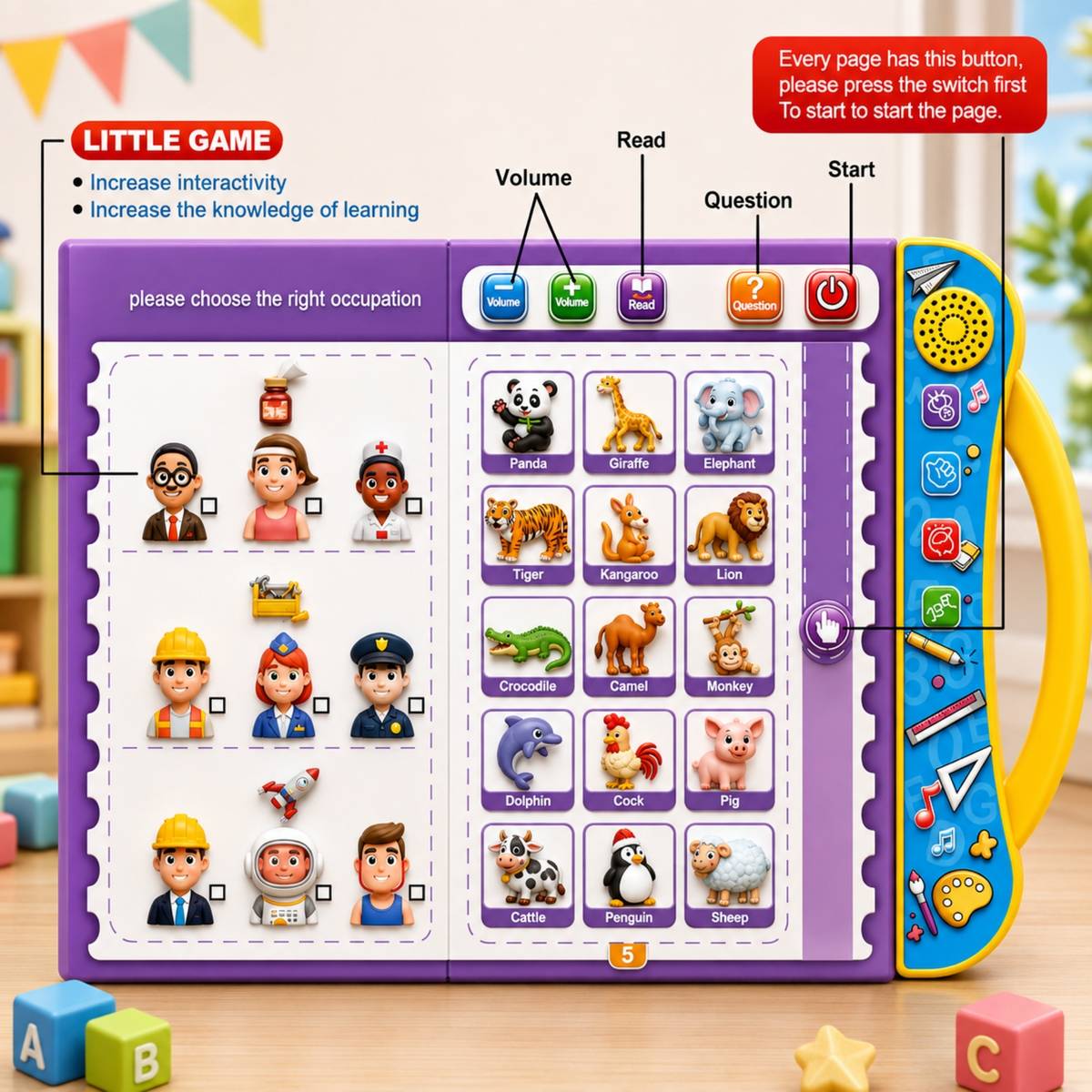 Fun Interactive Sound Book for Kids | ABC, Numbers & Phonics — photo 3