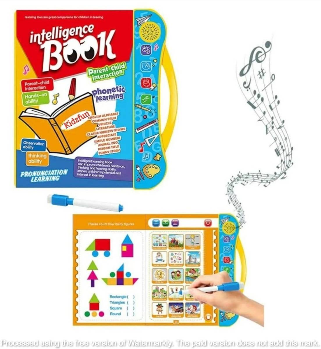 Kidzfun Educational Learning Book for 3+ Kids, Boys, Toddlers (Intelligence Book)