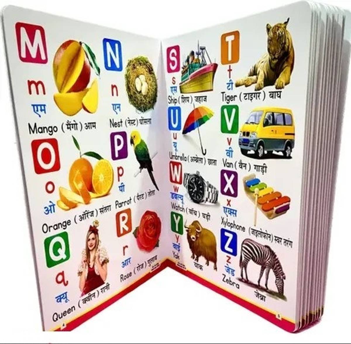 My First Jumbo All in one big Size Board Book (English + Hindi)