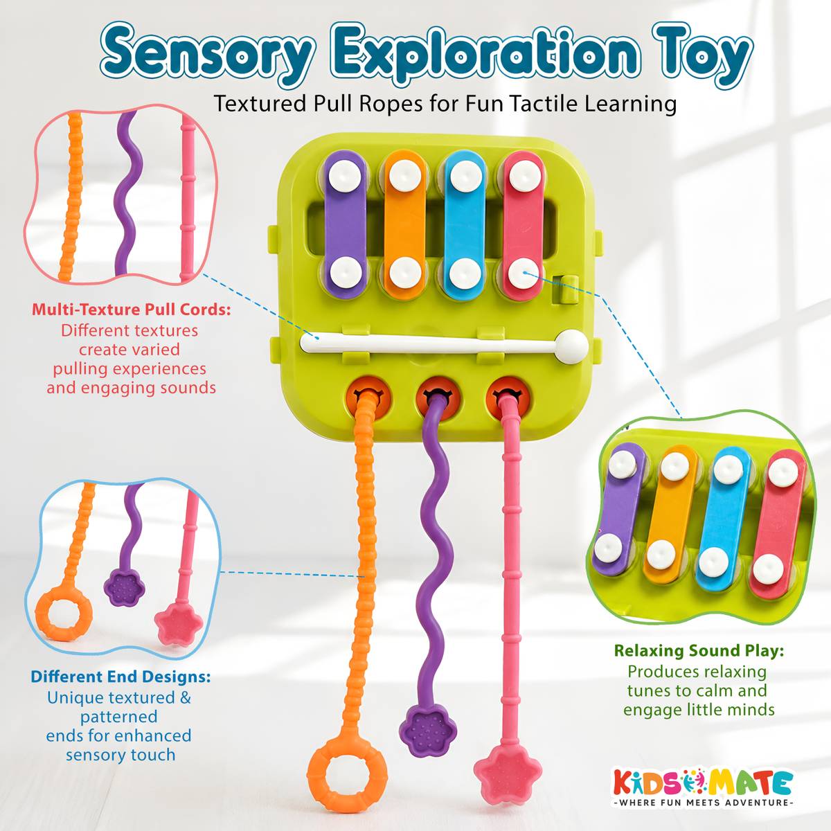 Kidsmate 7 in 1 Montessori Shape Sorter Activity Cube for babies 6 to 18 months — photo 3