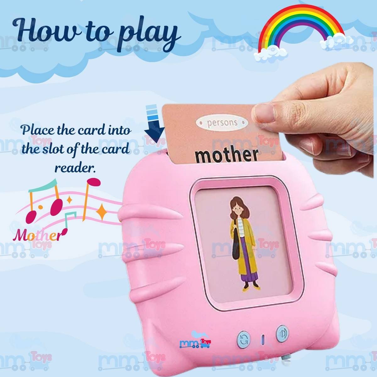 Talking Flashcards – Double-Sided Rechargeable Learning Educational Toy 1-4 Year — photo 3