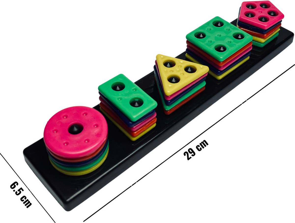 LEVIATHAN TOY 5 DIFFERENT SHAPE WITH 5 DIFFERNET COLORS EACH, 1 BASE PLATE — photo 3