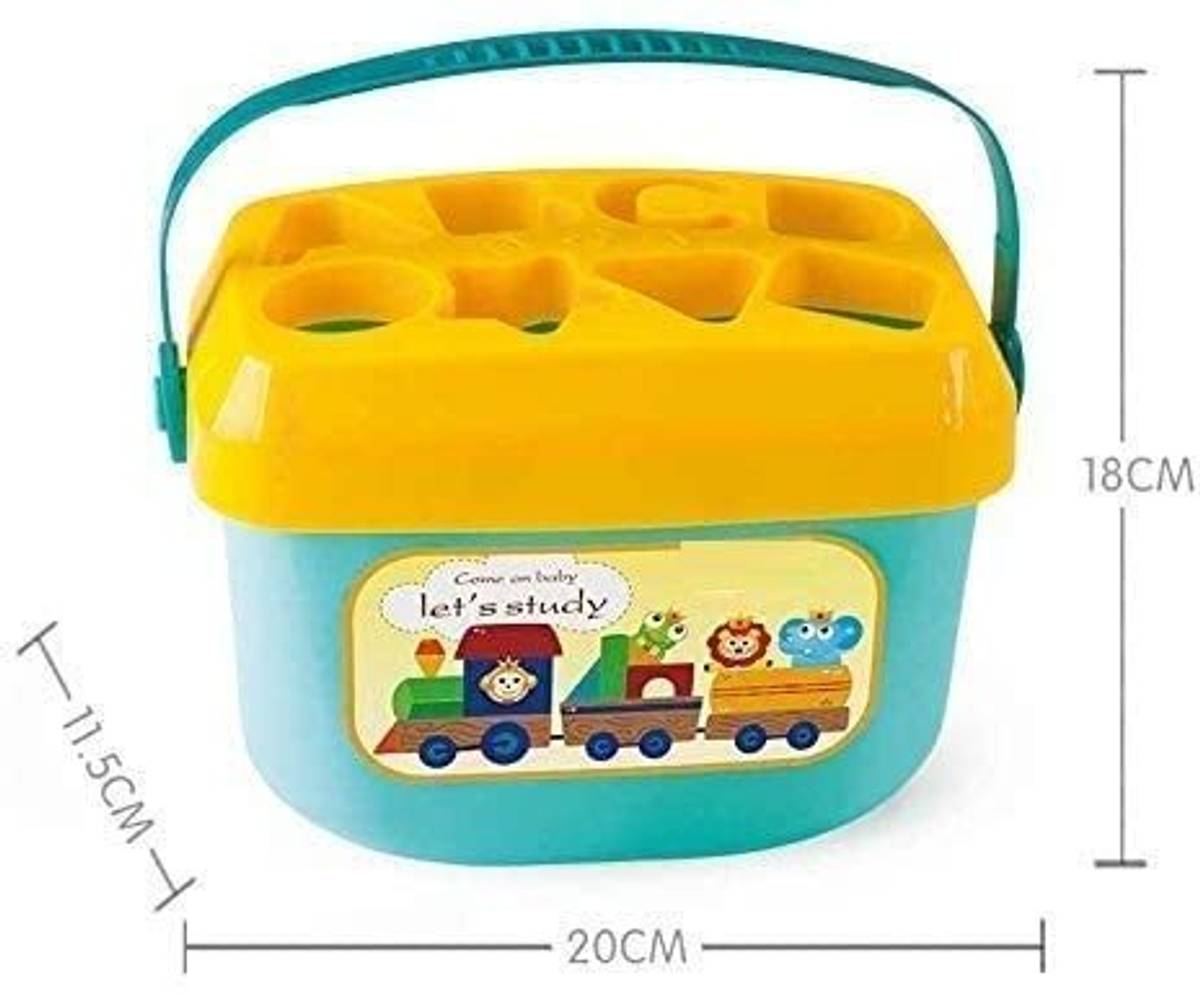 Baby and Toddler Plastic First Block Colors ABCD Shape Toys — photo 5
