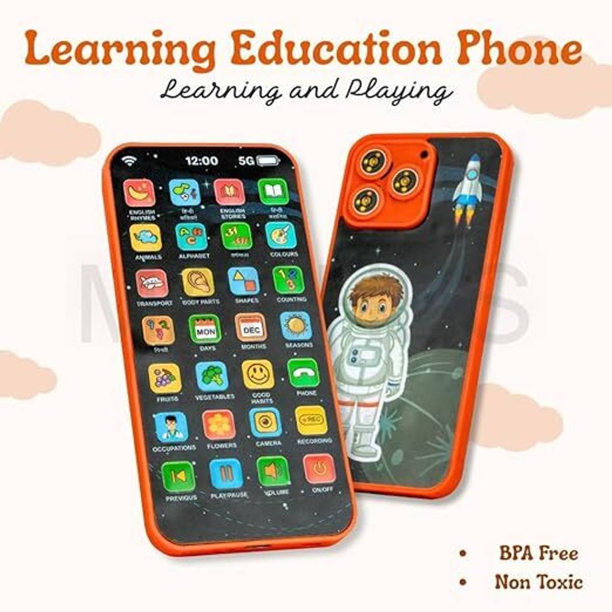 KanhaBazaar Educational Phone Toy for 2-12 Years Kids Rechargeable 24 Modes Music Functions — photo 4