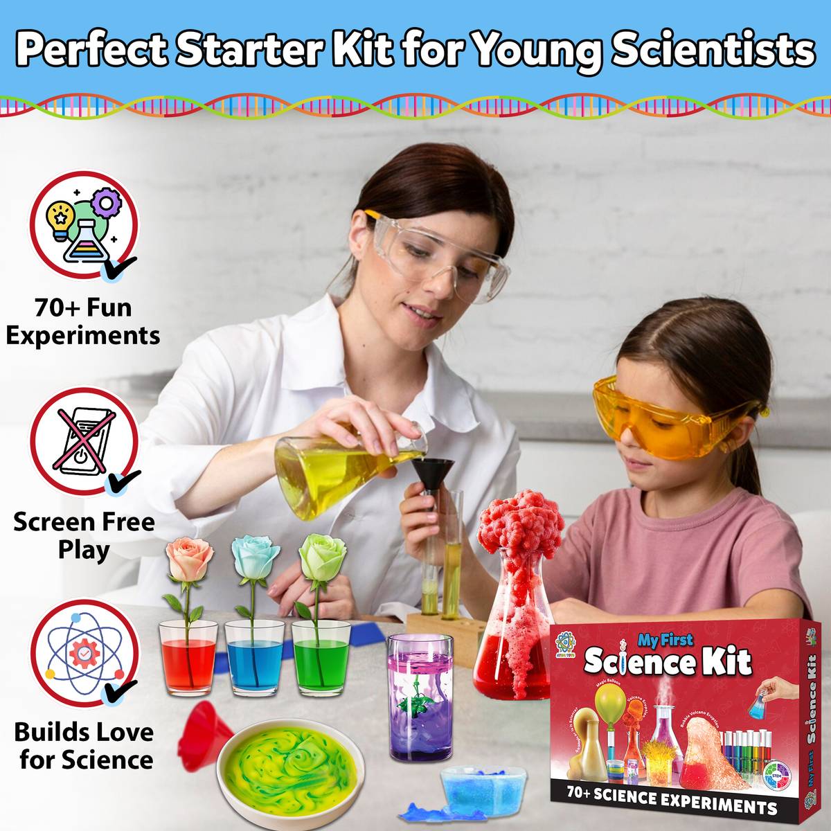 ATOM TOYS My First Science Kit for Kids - 70+ Science Experiments Kit for Boys & Girls — photo 2