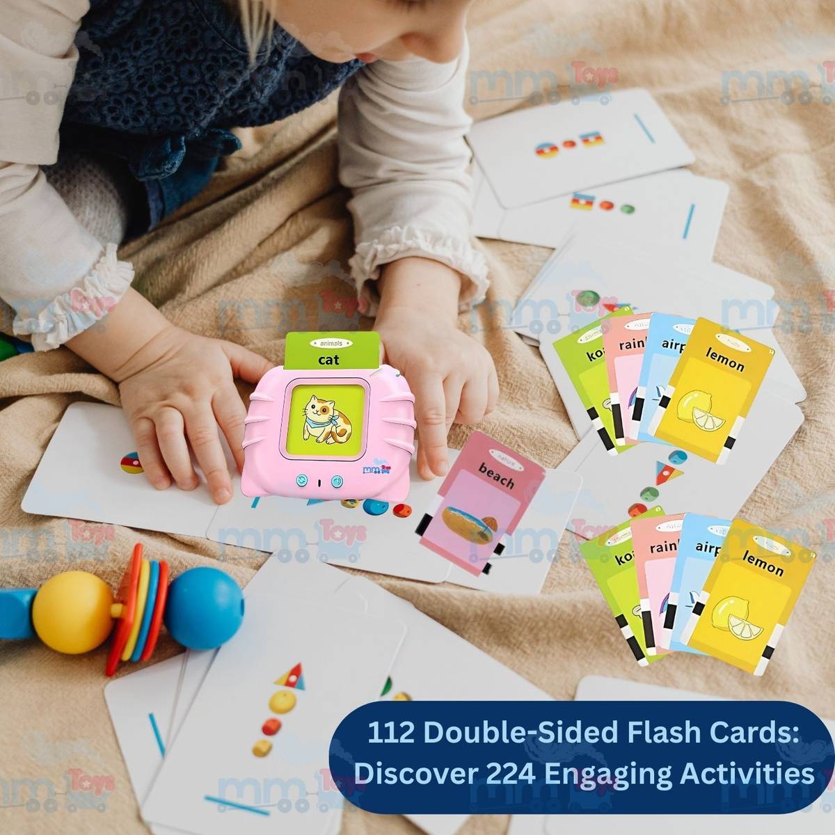 Talking Flashcards – Double-Sided Rechargeable Learning Educational Toy 1-4 Year — photo 5