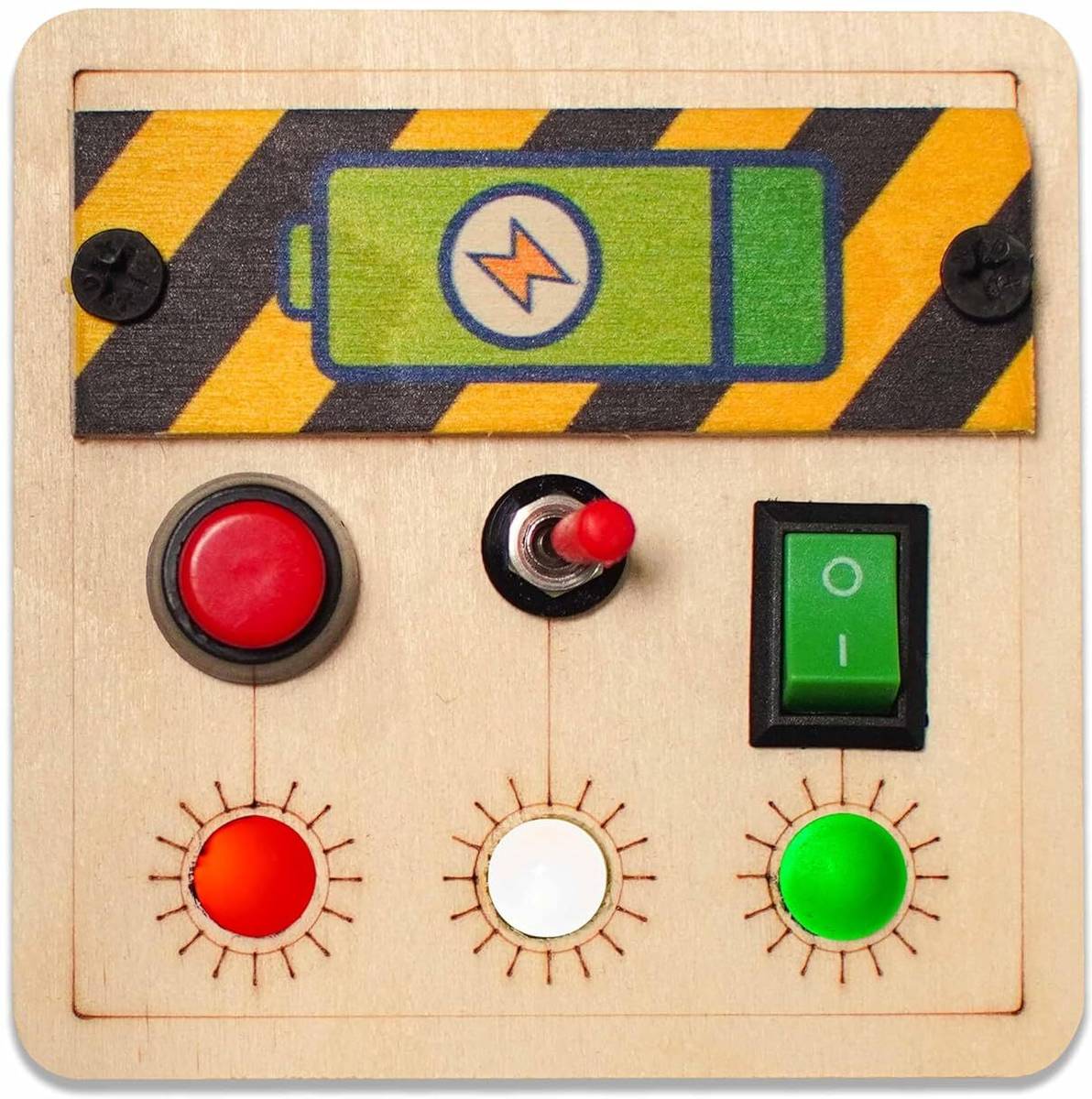 Clapstore Toys Portable Busy Board V4 for 1-6 Year Old Toddlers, Kids LED Light Toy (Pack Of 2) — photo 2