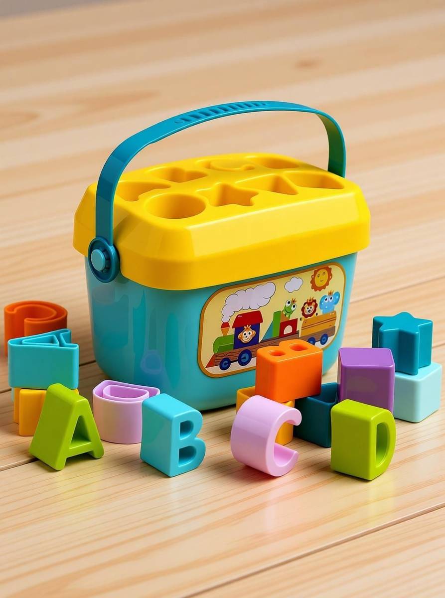Mira Farmcraft Baby's First Shape Sorting Blocks Learning Activity Toys with 16 Building Blocks — photo 5