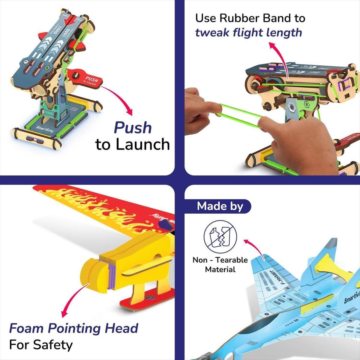 3-in-1 DIY Airplane Launcher Kit for Kids Ages 6-12 Years old Boys & Girls — photo 4