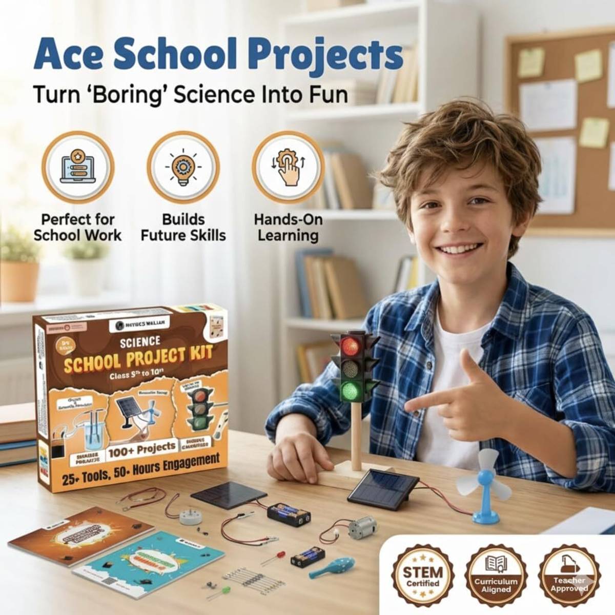 PW Science Kit for School Project for Girls & Boys Age 8 to 15 Years Old — photo 4