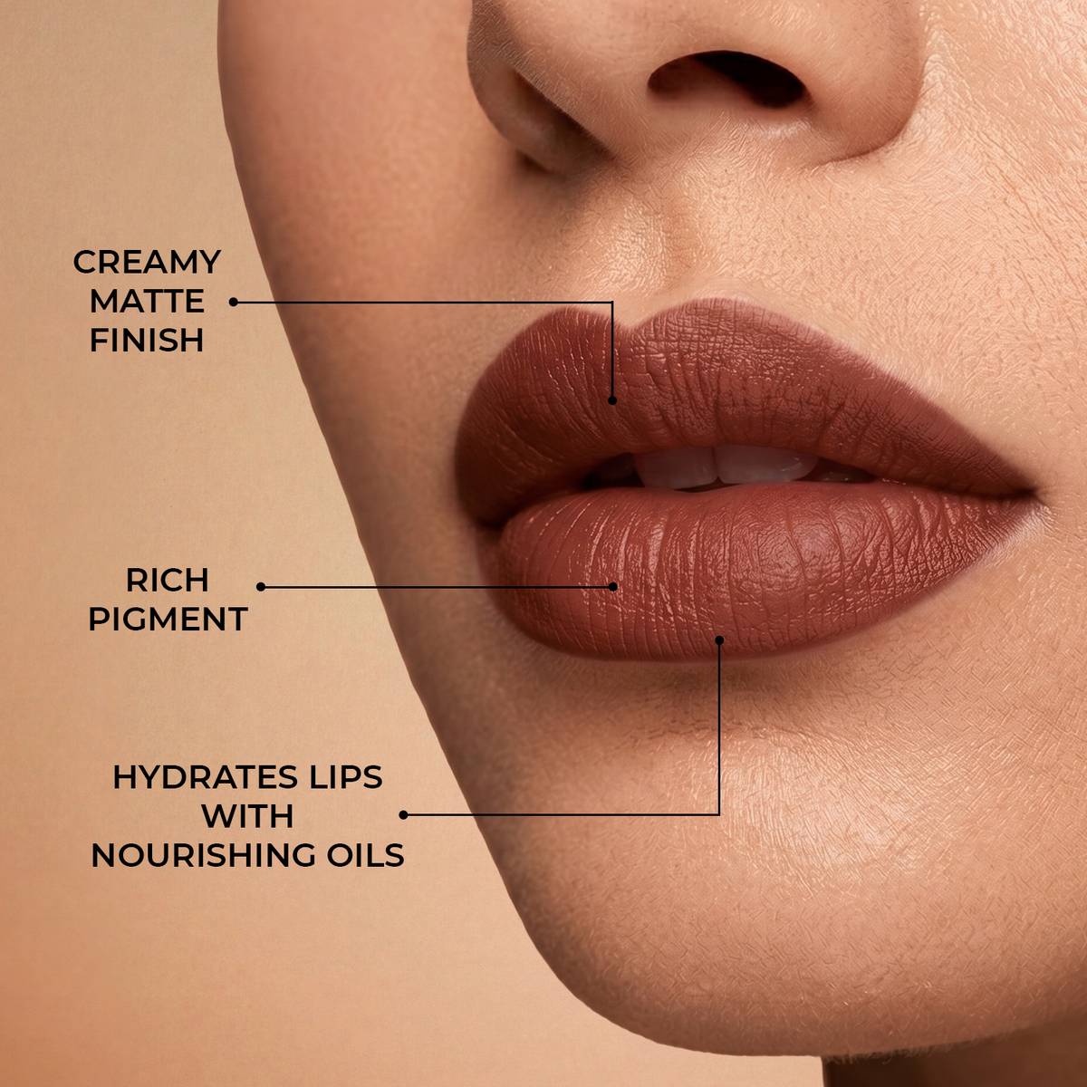 Just Herbs Herb Enriched Lipstick Kit | 8 Matte Brown & Mauve Shades for Women — photo 4