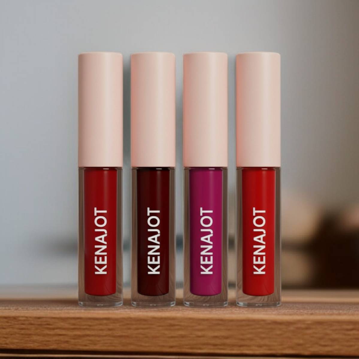 KENAJOT Wedding to Work Matte Lipstick – Pack of 4 Red Edition