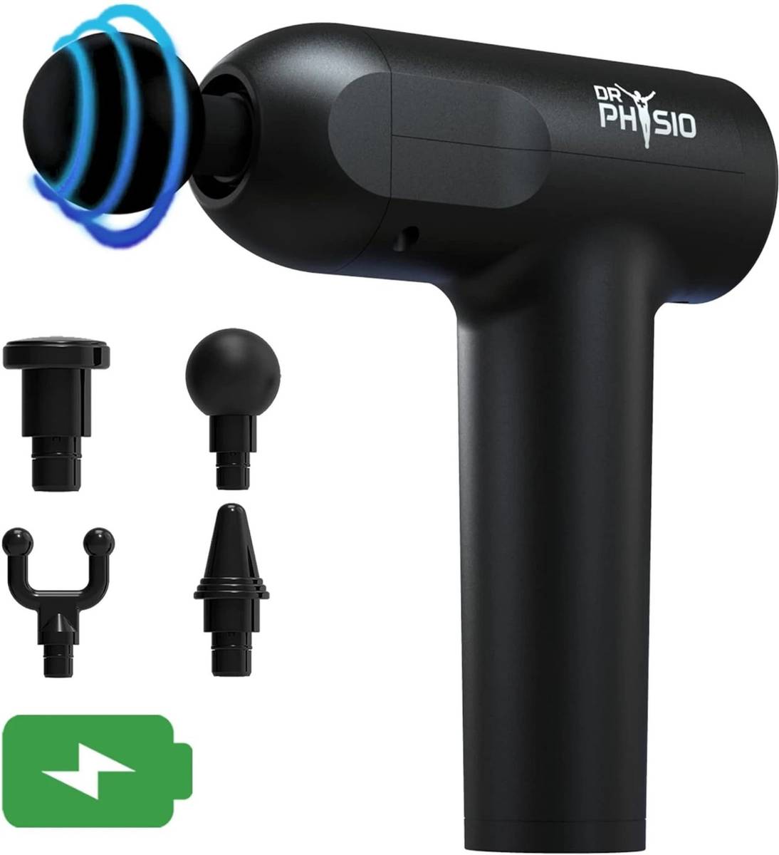 DR PHYSIO GO Portable Handheld Deep Tissue Full Body Muscle Pain Relief Gun Massager Massager