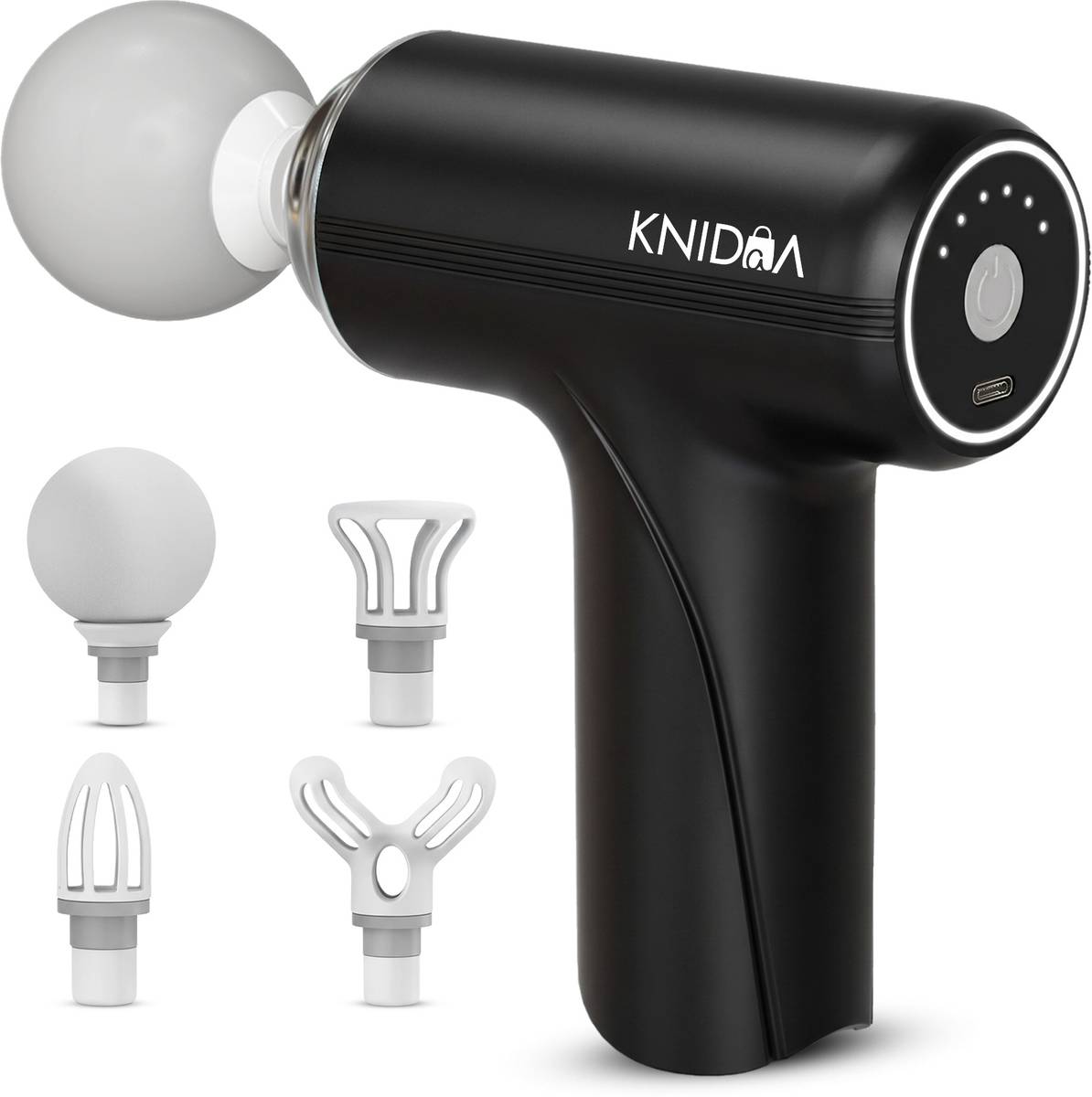 knidaa store Gun Massager for Full Body Pain Relief, Rechargeable Cordless Deep Tissue Massage Machine for Legs & Arms, Use at Home, Gym & During Travel Massager
