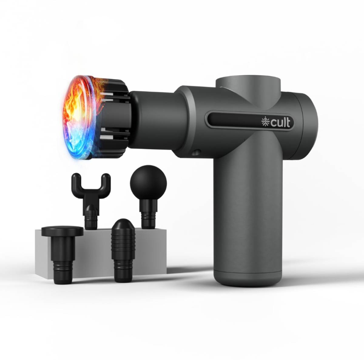 Cult Impact Edge with Hot & Cold Head, 6 Speed, Gun Massager
