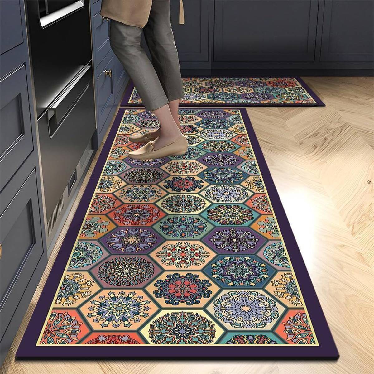 X - Glam Rubber Kitchen Mat