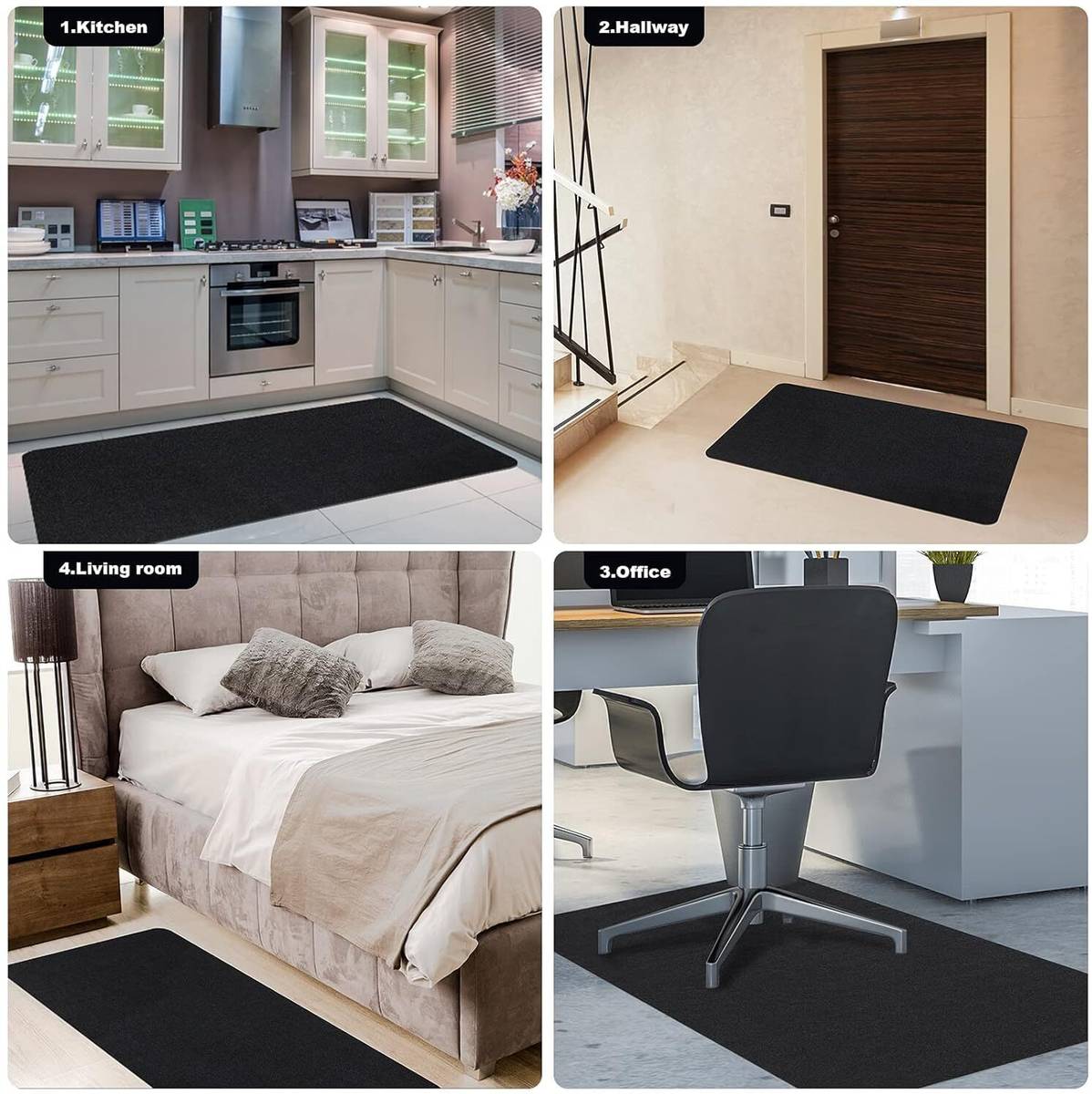 NIYAMKAAY Rubber, Polyester Floor Protecting Mat — photo 4