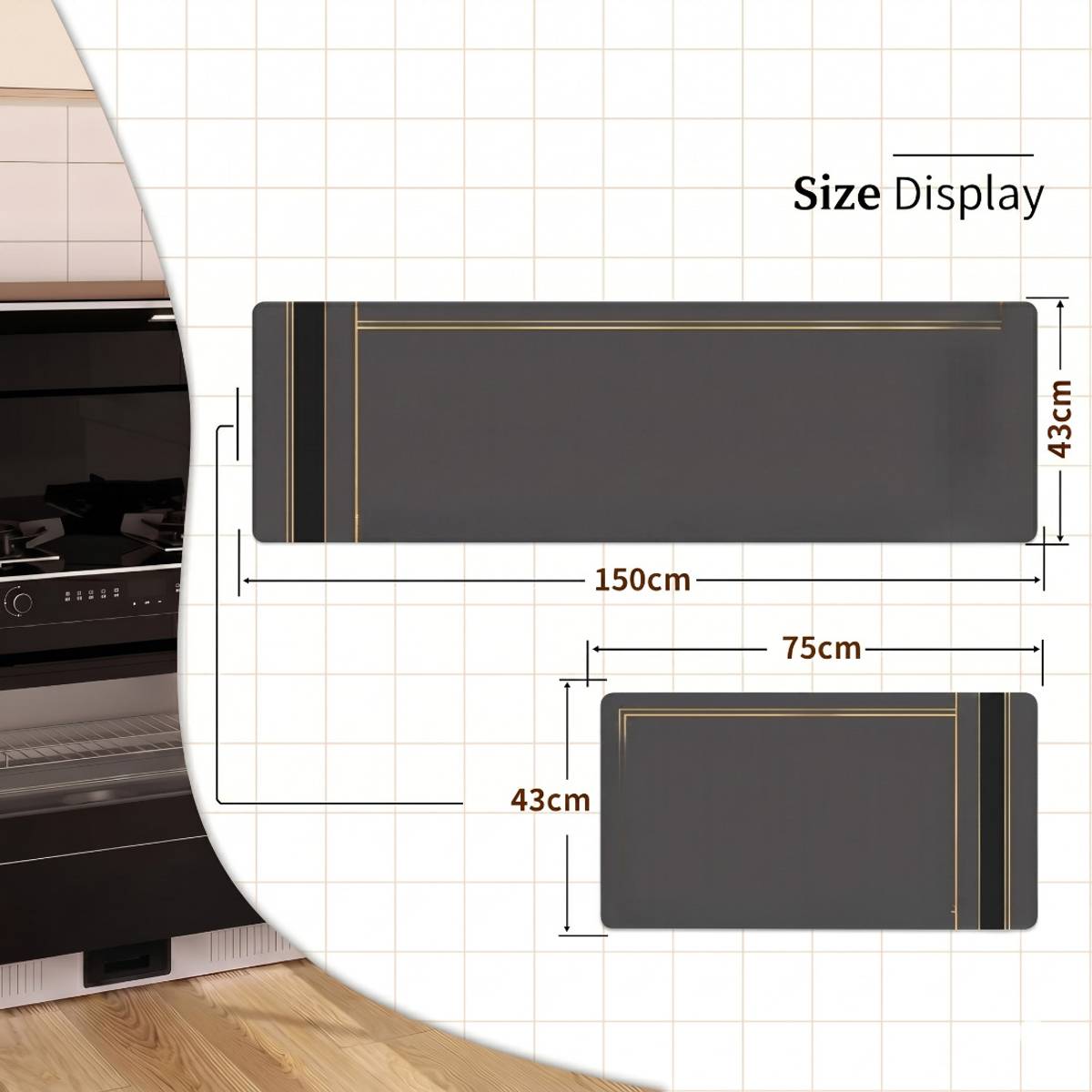 BOLVIXA Rubber Kitchen Mat — photo 2