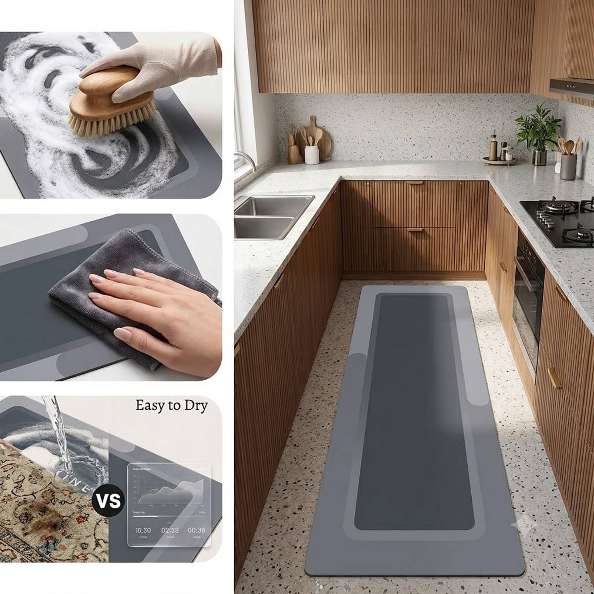 ICLONE Rubber Kitchen Mat — photo 2