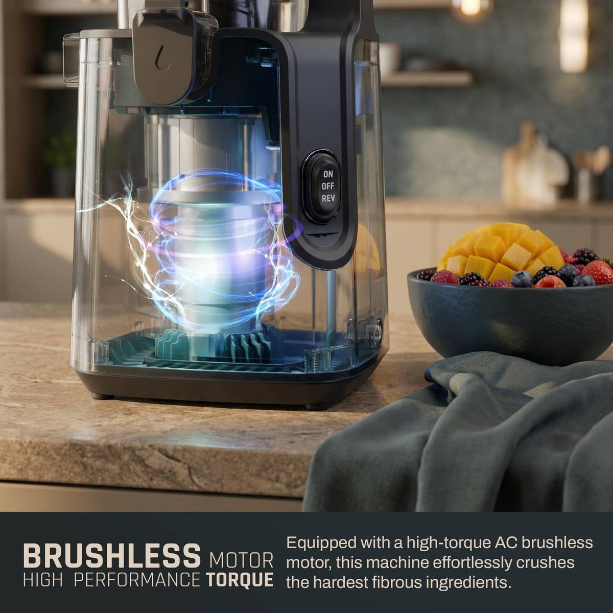 Domestica Dripdrop Pro Cold Press Juicer for Home |Slow Juicer for Fruits with BLDC Motor 1200 W Juicer Mixer Grinder — photo 5
