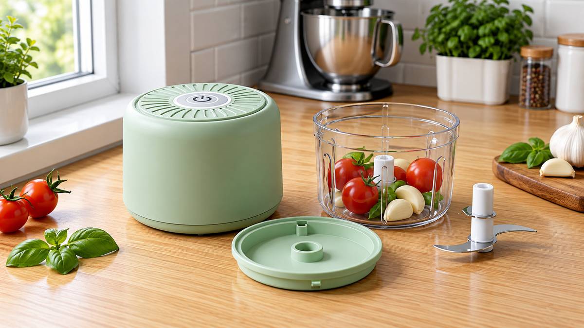 Premium Mini Electric Chopper, Garlic & Ginger Grinder, USB Rechargeable 25 W Mixer Grinder — photo 4