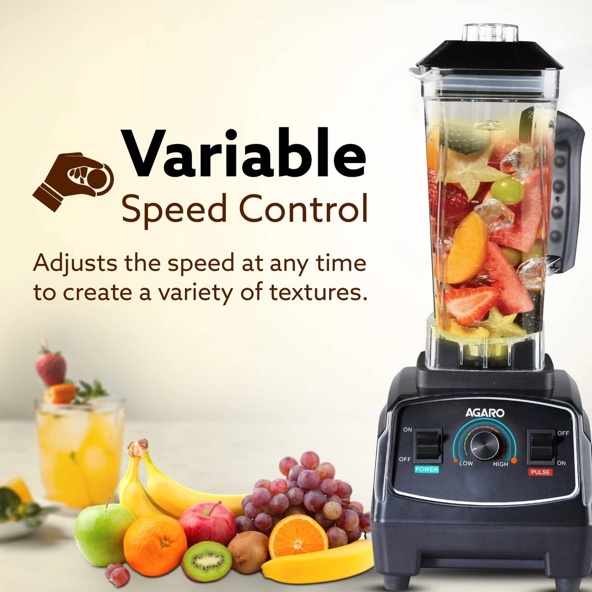AGARO Grand 2000 W Mixer Grinder — photo 3
