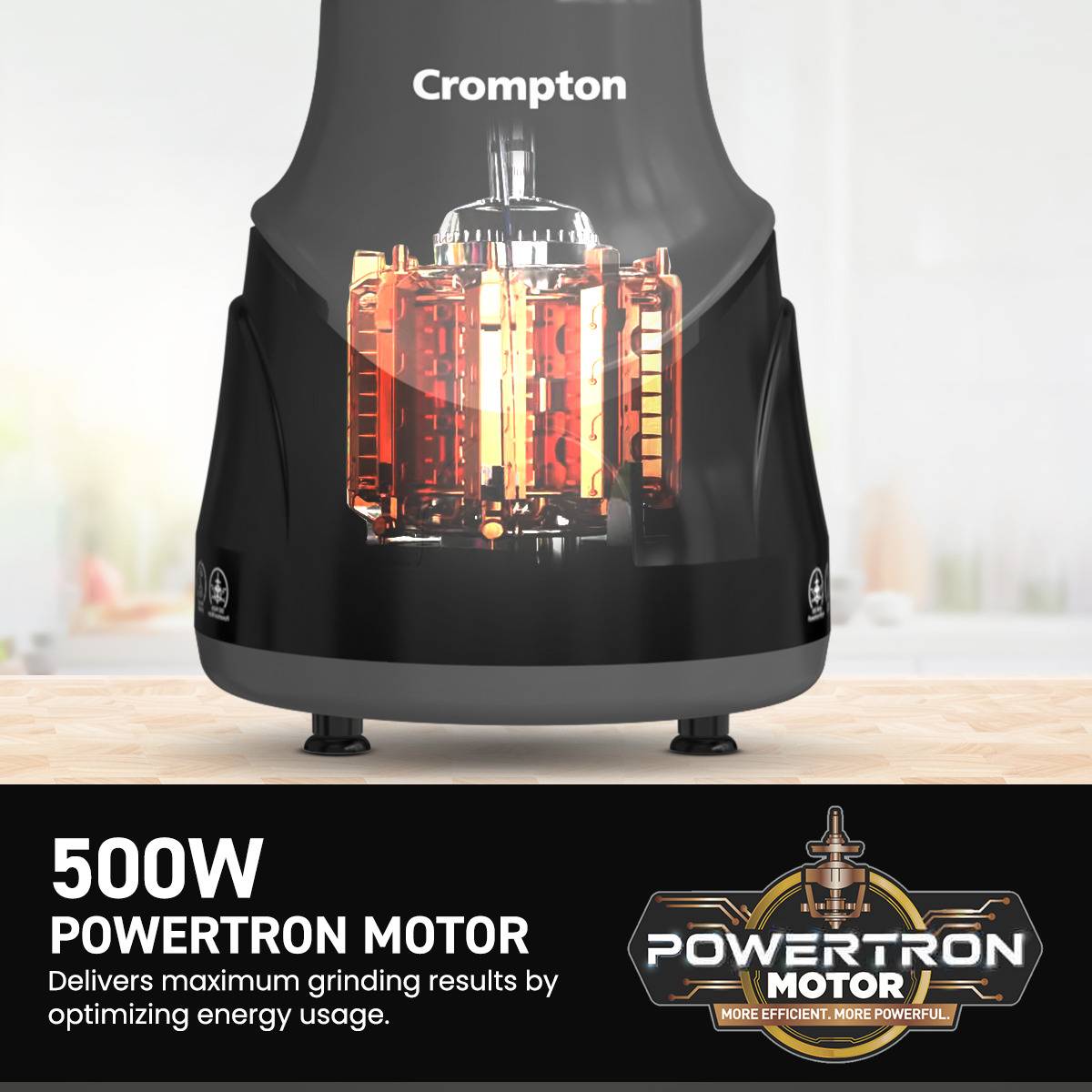 Crompton BlendX 500 W Juicer Mixer Grinder — photo 3