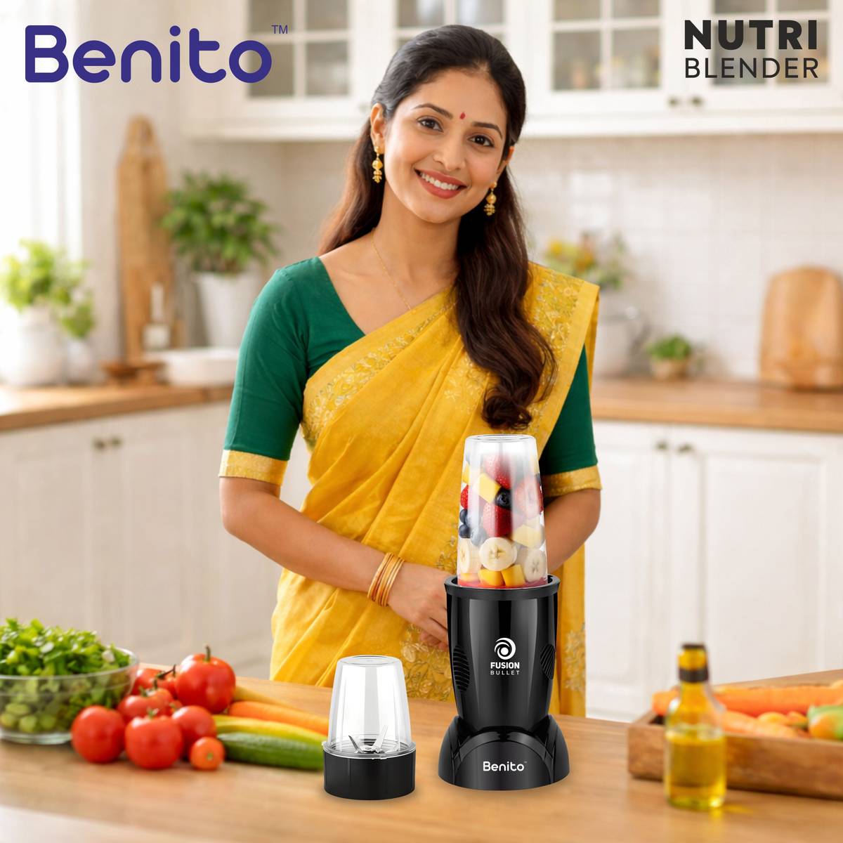Benito FUSION Bullet Nutri Mix 500 W Juicer Mixer Grinder — photo 5