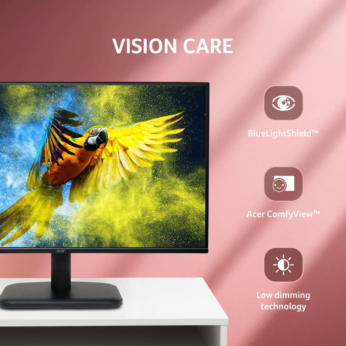 Acer EK-Series 60.45 cm (24 inch) Full HD LED Backlit IPS Panel with 250 Nits Brightness, HDMI & VGA Ports with HDMI Cable, Eye Care Gaming Monitor (EK240Y) — photo 3