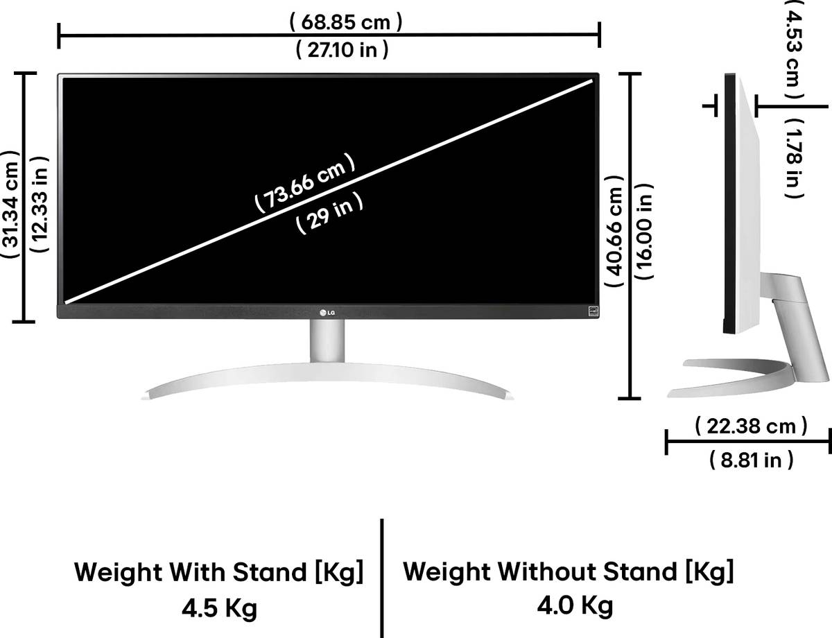 LG ULTRAWIDE 73.66 cm (29 inch) WFHD LED Backlit IPS Panel Gaming Monitor (29WQ600) — photo 4