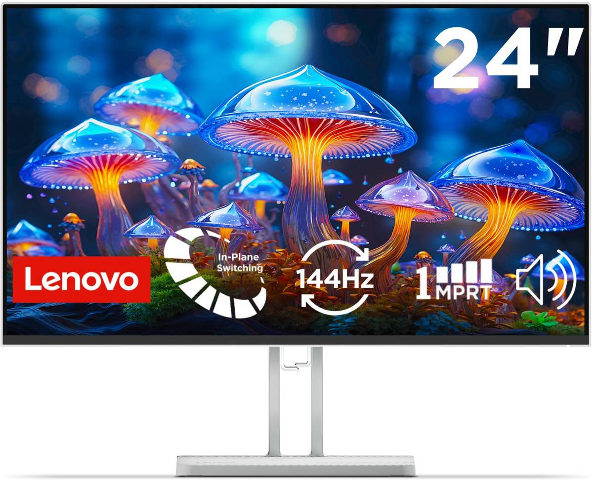 Lenovo L Series 60.5 cm (24 inch) Full HD LED Backlit IPS Panel with 2x3W Speakers, 99%sRGB, 1x HDMI 1.4, 1x VGA, Tilt, Ultraslim Monitor (L24-4C)