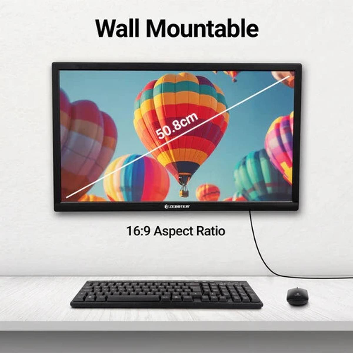 46.99 cm (19 inch) HD VA Panel Gaming Monitor (HD ZEB HDMI MONITOR) — photo 3