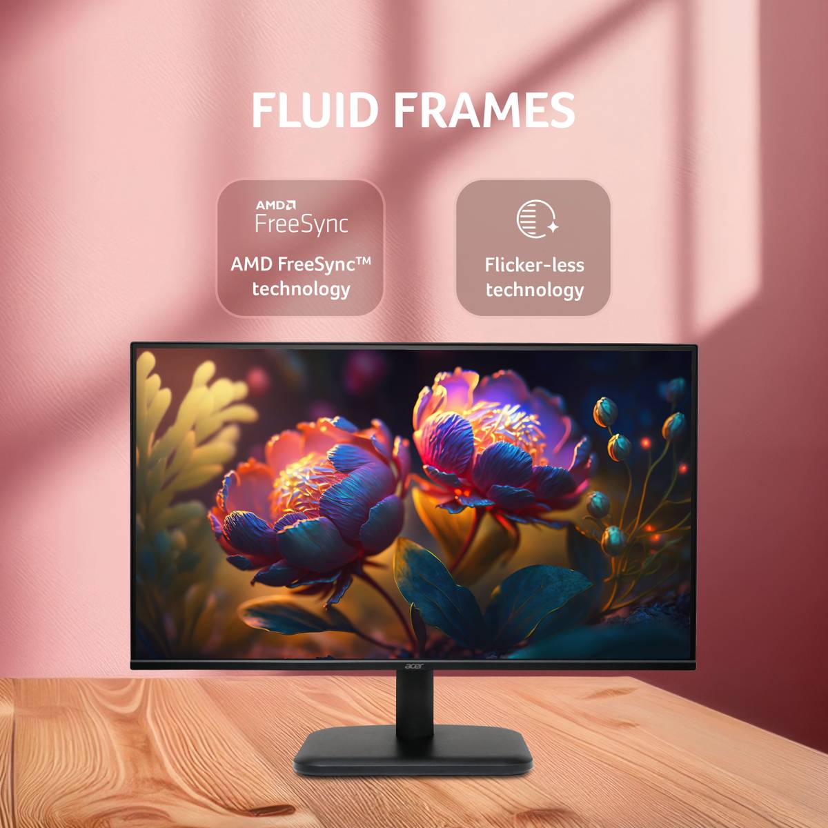 Acer EK-Series 60.45 cm (24 inch) Full HD LED Backlit IPS Panel with 250 Nits Brightness, HDMI & VGA Ports with HDMI Cable, Eye Care Gaming Monitor (EK240Y) — photo 2