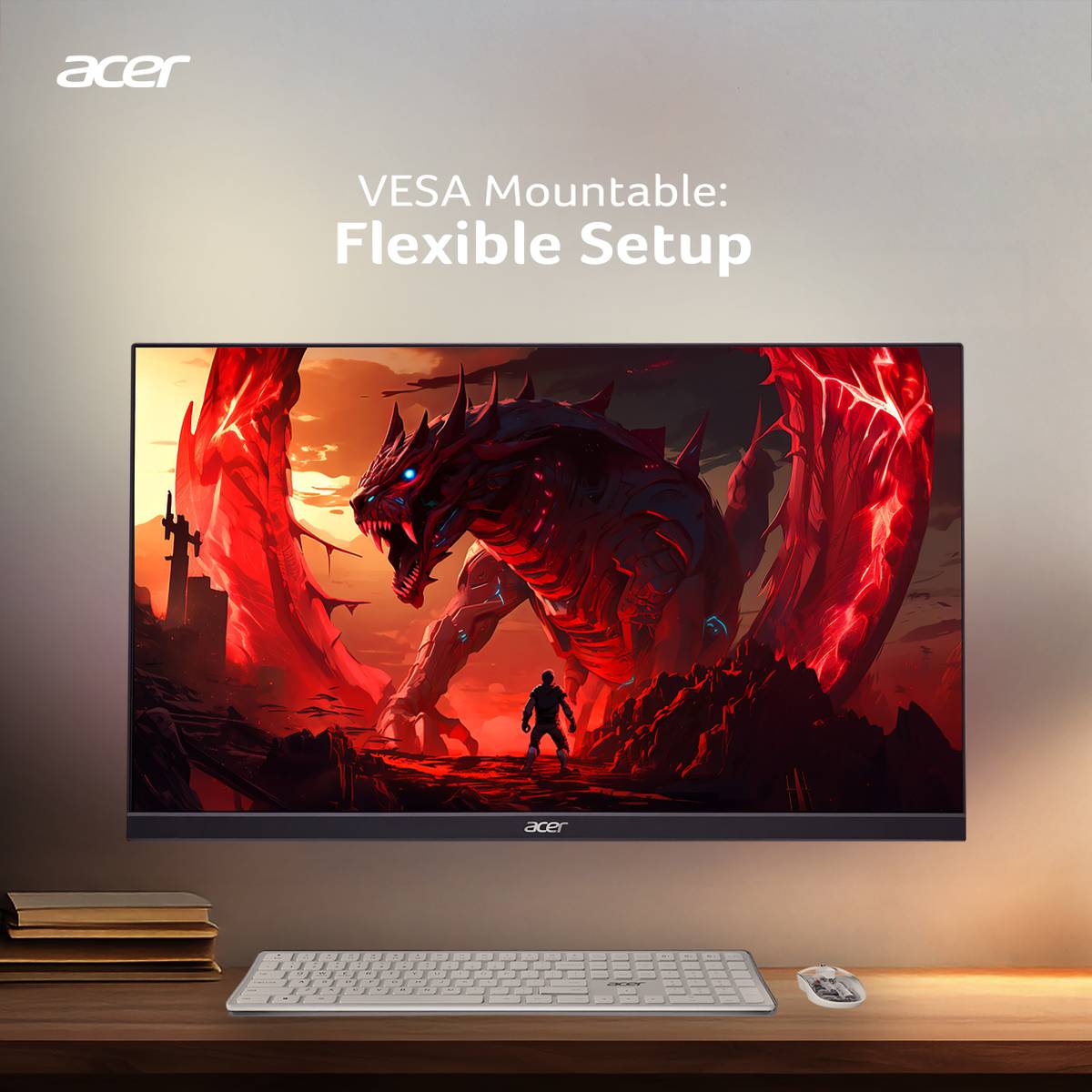Acer Nitro 60.45 cm (24 inch) Full HD LED Backlit IPS Panel with sRGB 99%, HDR10 Support, 2X2W Inbuilt Speakers, Acer Display Widget, Acer VisionCare 2.0, Tilt-able stand Gaming Monitor (VG240Y X1) — photo 5