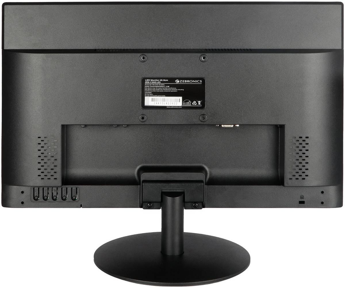 ZEBRONICS V-Series 46.99 cm (19 inch) HD LED Backlit TN Panel HDMI, VGA Input, HD 1366 x 768, 16.7M Colors, Glossy Panel, Slim Design, Wall Mountable Monitor (ZEB-V19HD LED) — photo 2