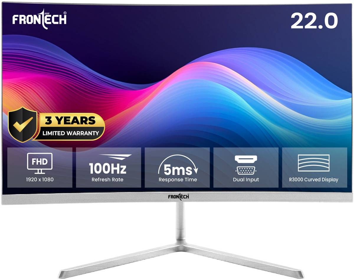 Frontech Ultima Series 54.46 cm (22 inch) Full HD LED Backlit VA Panel Monitor (MON-0079C)