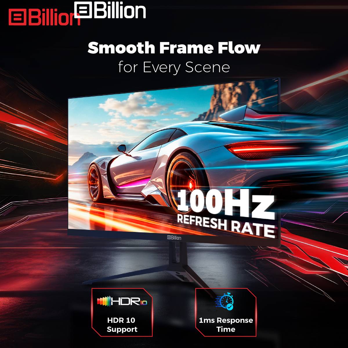 Billion 81.28 cm (32 inch) Curved Full HD LED Backlit VA Panel with 2 X 3W Inbuilt Speakers Gaming Monitor (32FHDMCQII1G) — photo 2