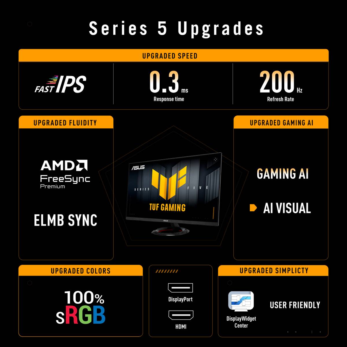 TUF 60.45 cm (24 inch) Full HD IPS Panel Gaming Monitor (TUF Gaming VG249Q5R Monitor 23.8 Full HD 1920x1080, 200Hz, Fast IPS, 0.3ms) — photo 2
