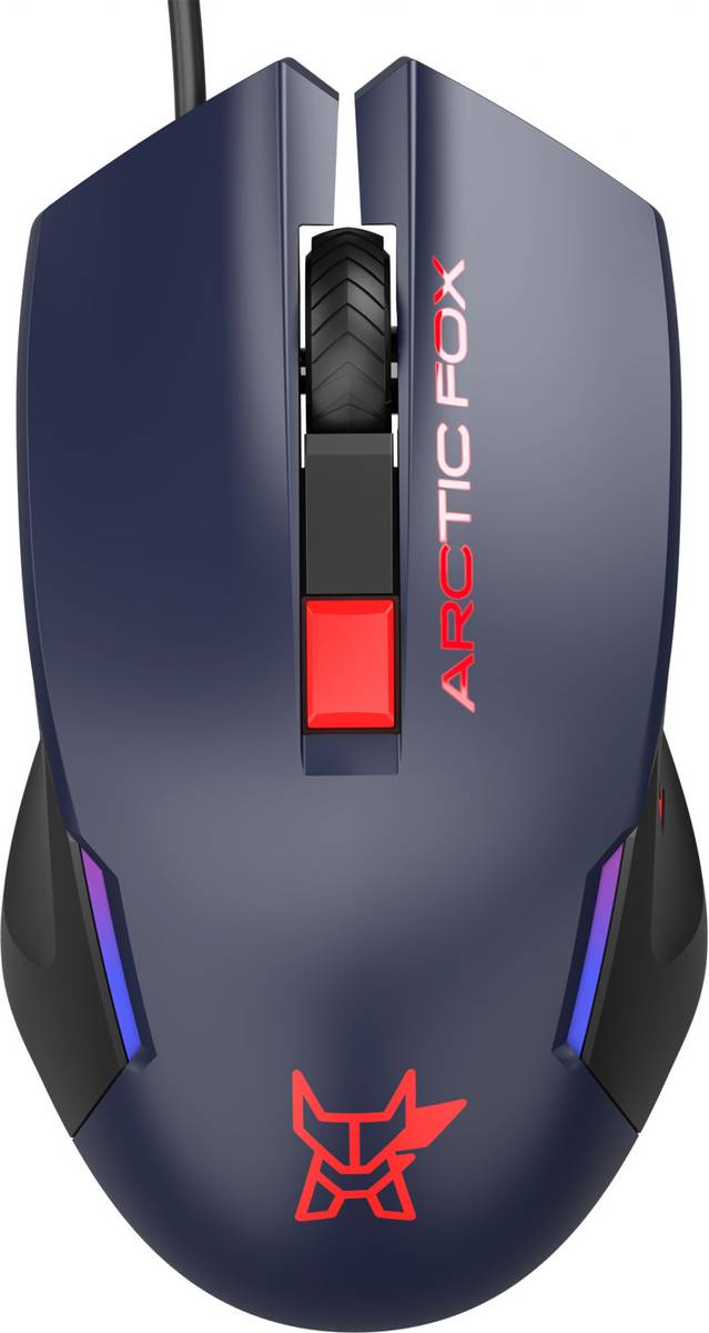 Arctic Fox Breathing Lights and DPI Upto 3600 Wired Ambidextrous Optical Gaming Mouse
