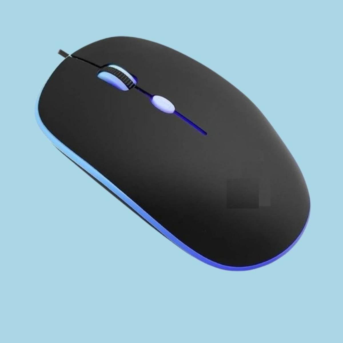MAKMONI Computer Mouse Wired, Silent USB Mouse - Slim & Compact USB Mouse MB128 Wired Right Handed Optical Gaming Mouse