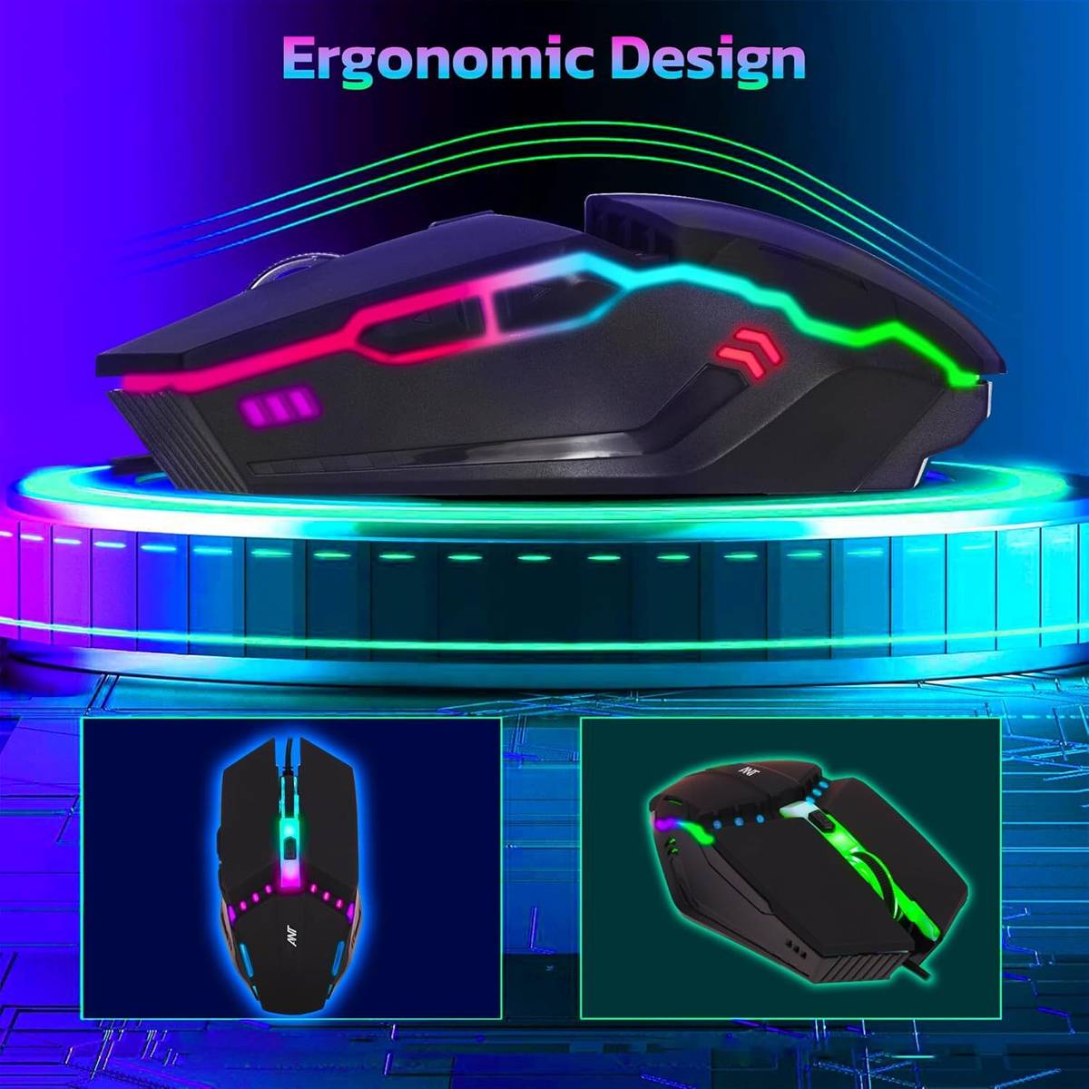 Ant Ghost20 Wired Ambidextrous Optical Gaming Mouse — photo 5