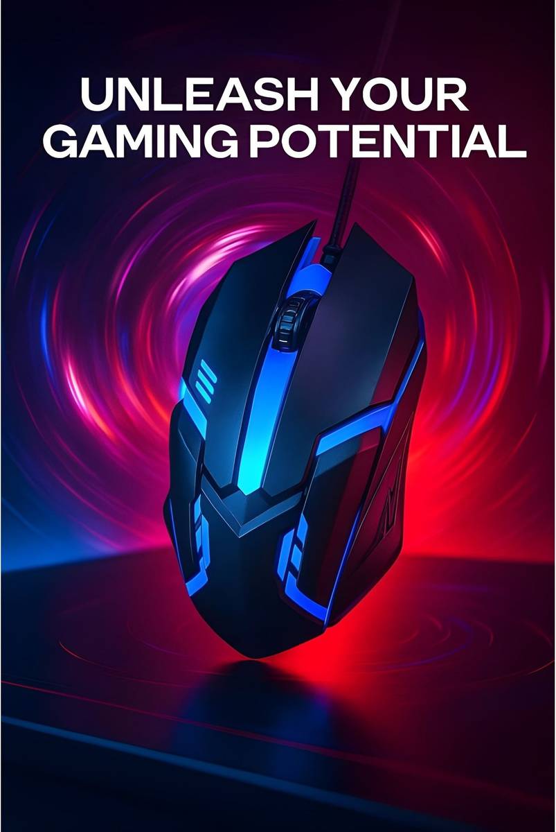 MMJ MATT MOUSE 16 Wired Ambidextrous Optical Gaming Mouse — photo 2