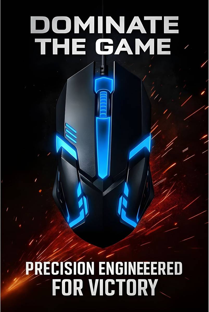MMJ MATT MOUSE 16 Wired Ambidextrous Optical Gaming Mouse — photo 4