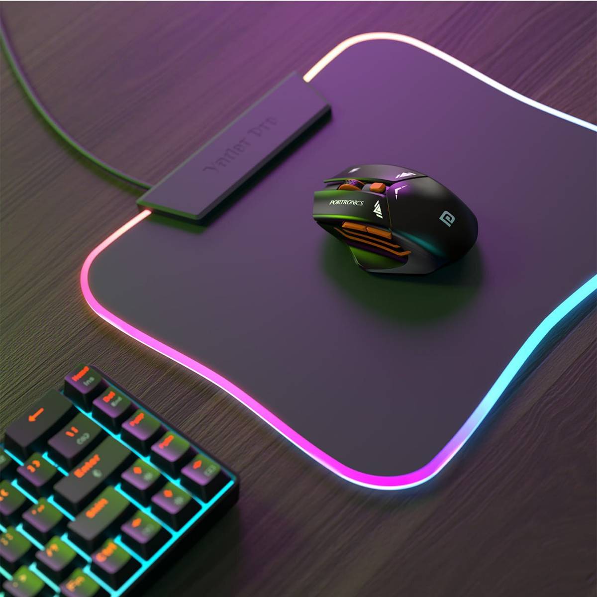 Portronics Vader Pro Wireless Gaming Mouse with 6 Buttons, Thumb Comfort, Adjustable DPI Ambidextrous Optical  Gaming Mouse — photo 5